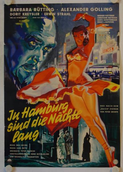 In Hamburg sind die Naechte lang original release german movie poster